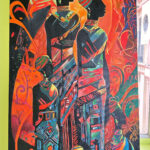 Tribal Women Acrylic Painting